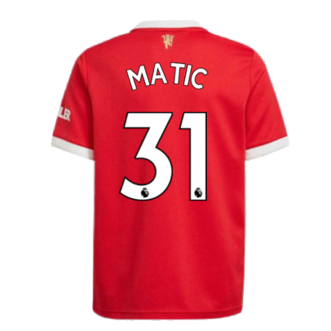 Man Utd 2021-2022 Home Shirt (Kids) (MATIC 31)