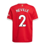 Man Utd 2021-2022 Home Shirt (Kids) (NEVILLE 2)