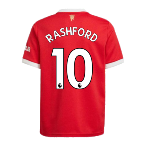 Man Utd 2021-2022 Home Shirt (Kids) (RASHFORD 10)