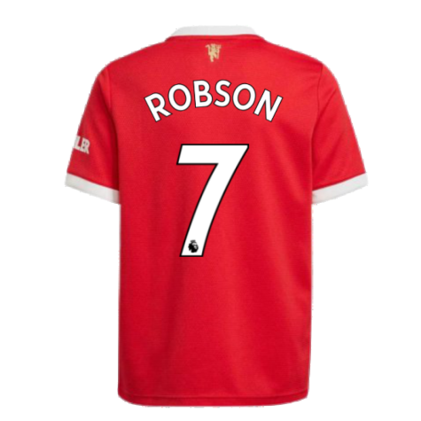 Man Utd 2021-2022 Home Shirt (Kids) (ROBSON 7)