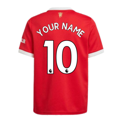 Man Utd 2021-2022 Home Shirt (Kids) (Your Name)