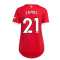 Man Utd 2021-2022 Home Shirt (Ladies) (JAMES 21)