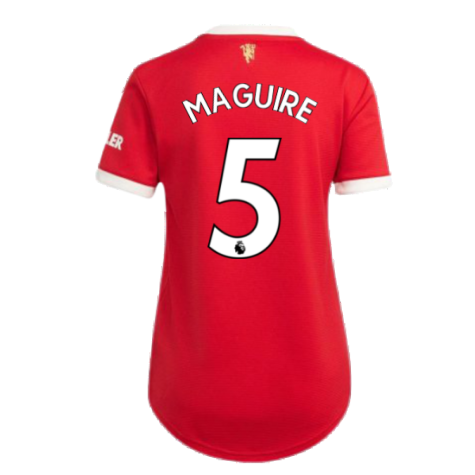 Man Utd 2021-2022 Home Shirt (Ladies) (MAGUIRE 5)