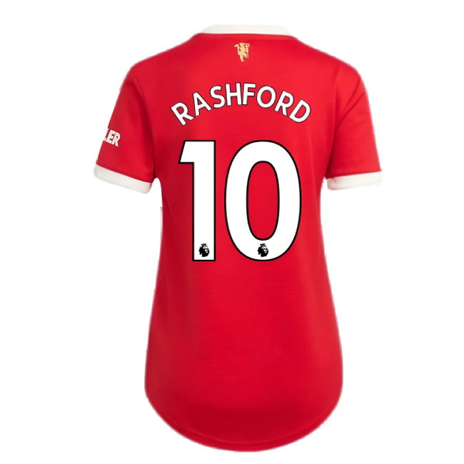 Man Utd 2021-2022 Home Shirt (Ladies) (RASHFORD 10)