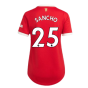 Man Utd 2021-2022 Home Shirt (Ladies) (SANCHO 25)