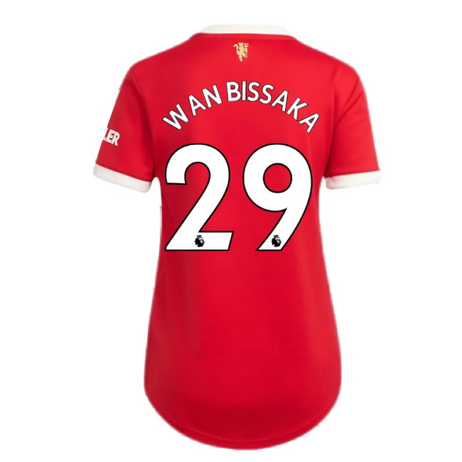 Man Utd 2021-2022 Home Shirt (Ladies) (WAN BISSAKA 29)