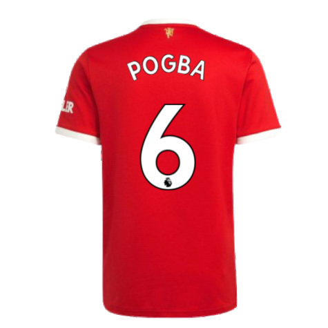 Man Utd 2021-2022 Home Shirt (POGBA 6)