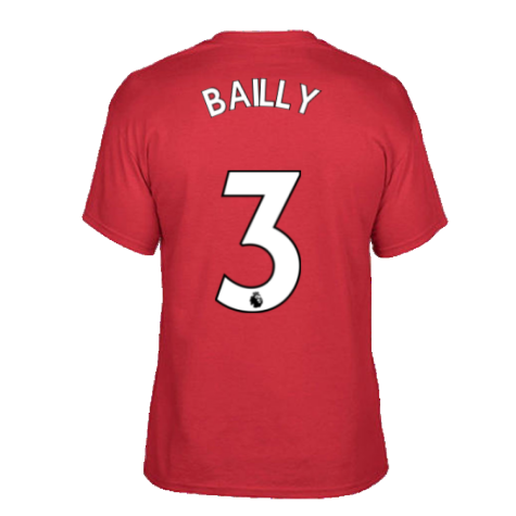 Man Utd 2021-2022 STR Graphic Tee (Red) (BAILLY 3)
