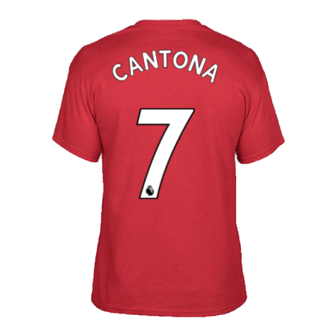 Man Utd 2021-2022 STR Graphic Tee (Red) (CANTONA 7)
