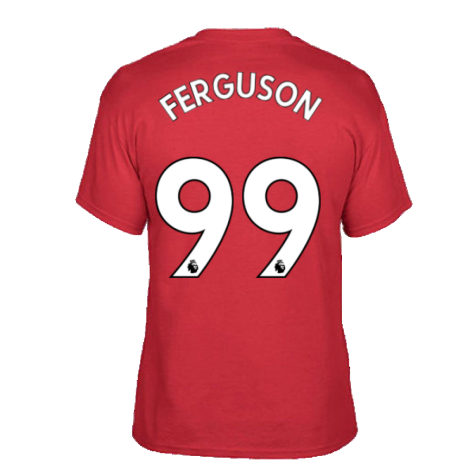 Man Utd 2021-2022 STR Graphic Tee (Red) (FERGUSON 99)