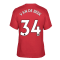 Man Utd 2021-2022 STR Graphic Tee (Red) (VAN DE BEEK 34)