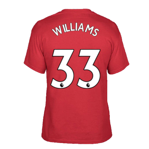 Man Utd 2021-2022 STR Graphic Tee (Red) (WILLIAMS 33)