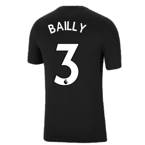 Man Utd 2021-2022 Tee (Black) (BAILLY 3)