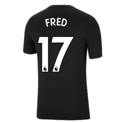 Man Utd 2021-2022 Tee (Black) (FRED 17)