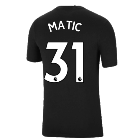 Man Utd 2021-2022 Tee (Black) (MATIC 31)