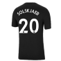 Man Utd 2021-2022 Tee (Black) (SOLSKJAER 20)