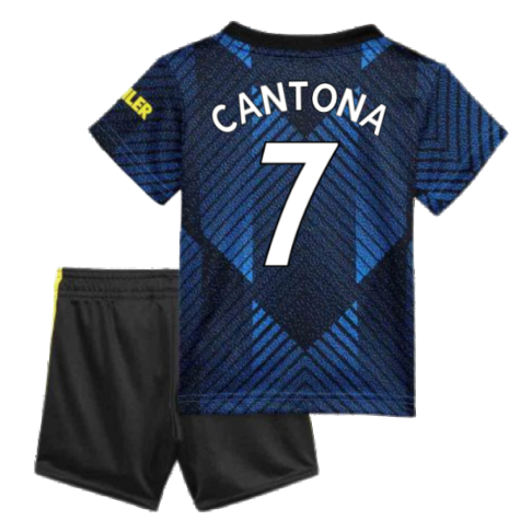 Man Utd 2021-2022 Third Baby Kit (Blue) (CANTONA 7)