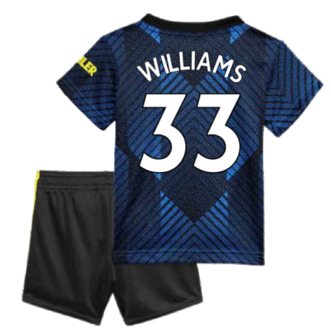 Man Utd 2021-2022 Third Baby Kit (Blue) (WILLIAMS 33)