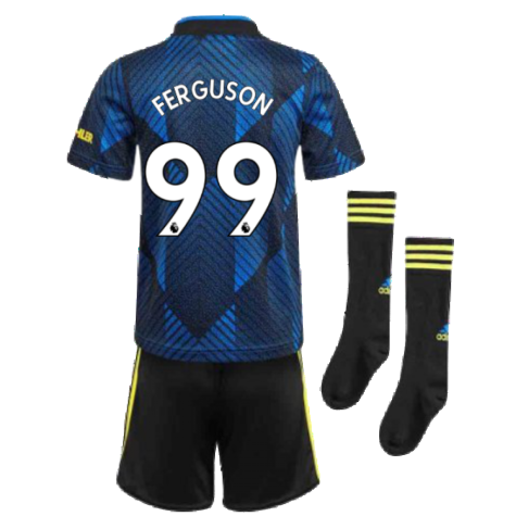Man Utd 2021-2022 Third Mini Kit (Blue) (FERGUSON 99)