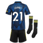 Man Utd 2021-2022 Third Mini Kit (Blue) (JAMES 21)