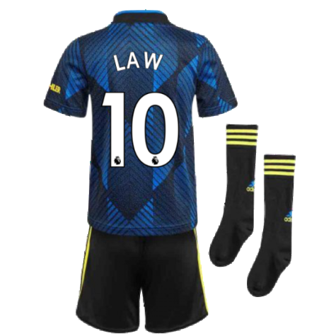 Man Utd 2021-2022 Third Mini Kit (Blue) (LAW 10)