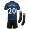Man Utd 2021-2022 Third Mini Kit (Blue) (SOLSKJAER 20)