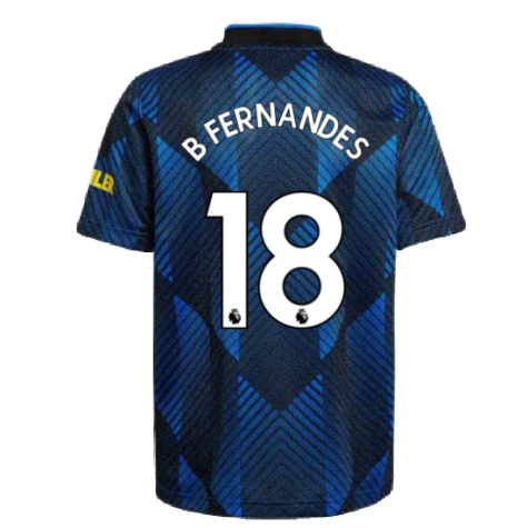 Man Utd 2021-2022 Third Shirt (Kids) (B FERNANDES 18)