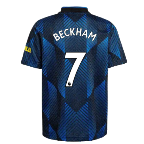 Man Utd 2021-2022 Third Shirt (Kids) (BECKHAM 7)