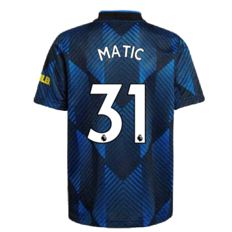 Man Utd 2021-2022 Third Shirt (Kids) (MATIC 31)
