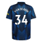 Man Utd 2021-2022 Third Shirt (Kids) (VAN DE BEEK 34)