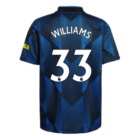 Man Utd 2021-2022 Third Shirt (Kids) (WILLIAMS 33)