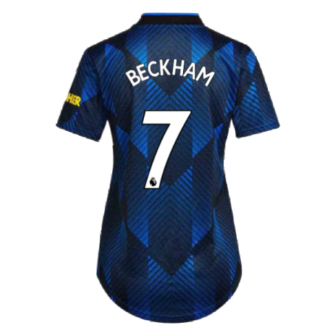 Man Utd 2021-2022 Third Shirt (Ladies) (BECKHAM 7)