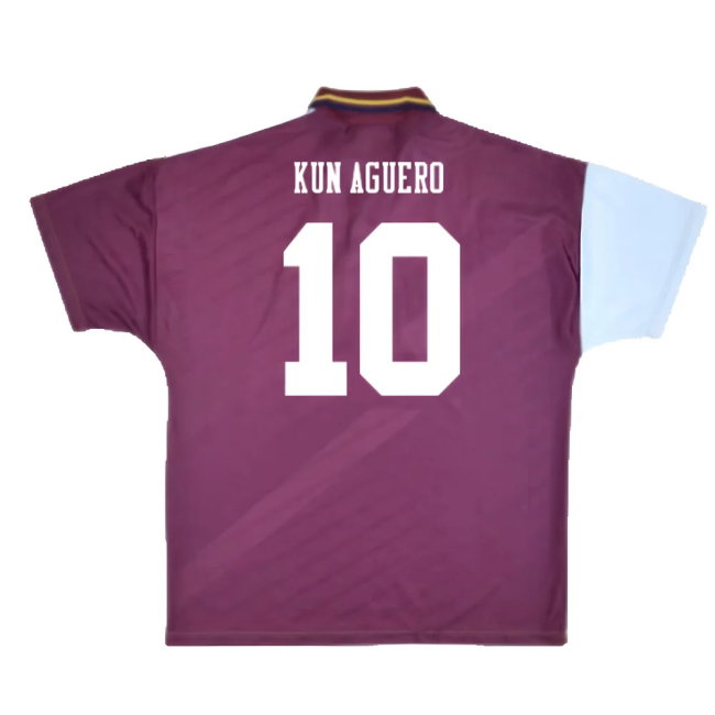 Manchester City 1996-1997 Away Shirt (M) (Excellent) (KUN AGUERO 10)