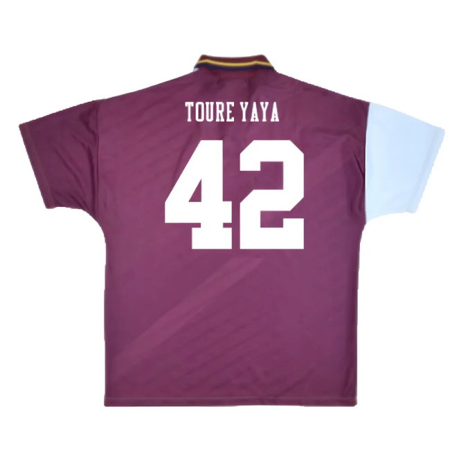 Manchester City 1996-1997 Away Shirt (M) (Excellent) (TOURE YAYA 42)