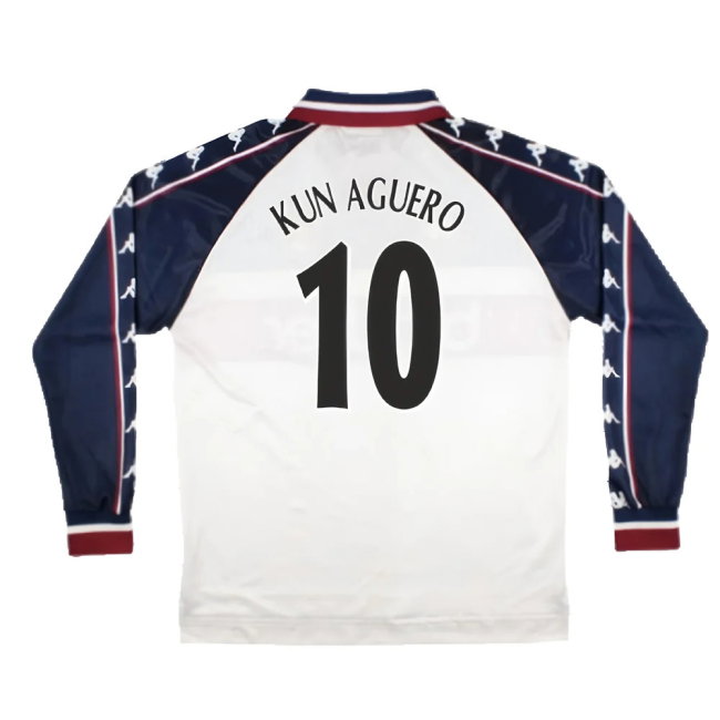 Manchester City 1997-99 Away Long Sleeve Shirt (M) (Very Good) (KUN AGUERO 10)