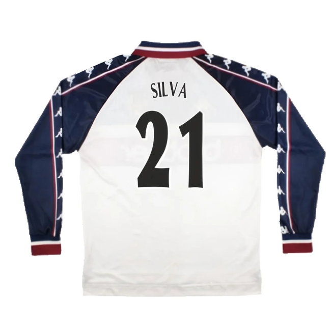 Manchester City 1997-99 Away Long Sleeve Shirt (M) (Very Good) (SILVA 21)