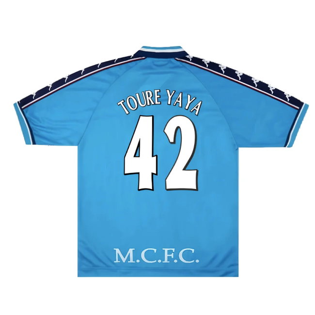 Manchester City 1997-99 Home Shirt (XL) (Excellent) (TOURE YAYA 42)