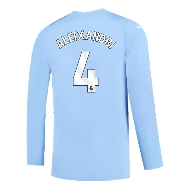 Manchester City 2023-2024 Puma Home Long Sleeved Shirt (S) (Good) (Aleixandri 4)