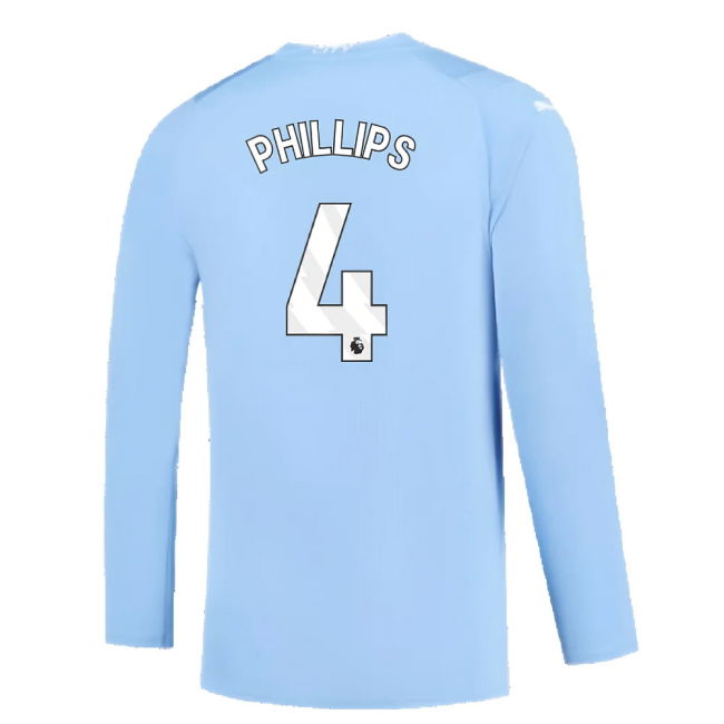 Manchester City 2023-2024 Puma Home Long Sleeved Shirt (S) (Good) (PHILLIPS 4)