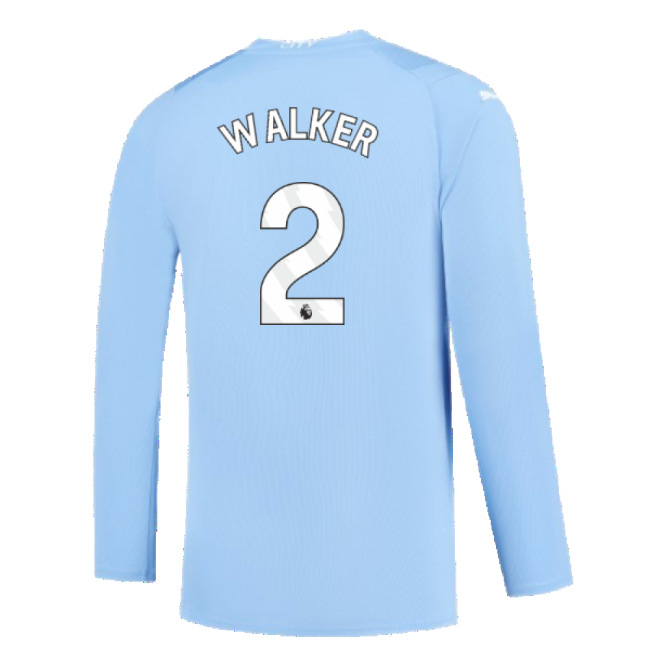 Manchester City 2023-2024 Puma Home Long Sleeved Shirt (S) (Good) (WALKER 2)