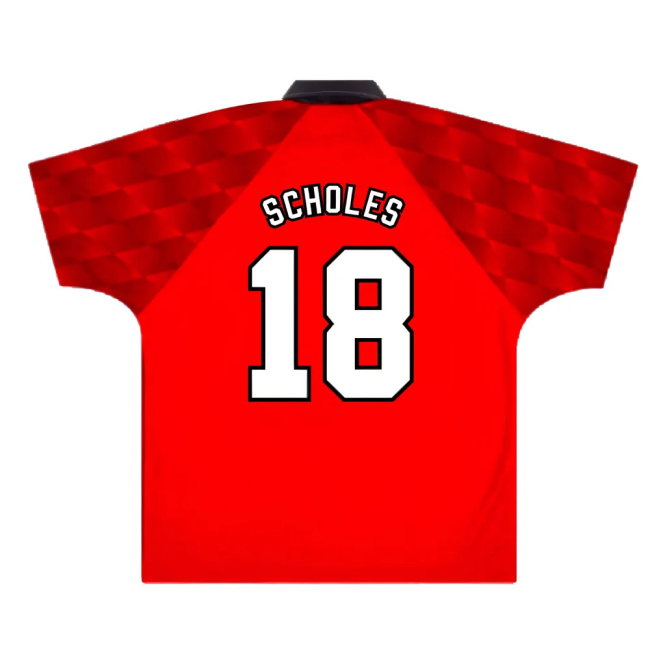 Manchester United 1996-98 Home (M) (Very Good) (Scholes 18)