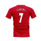 Manchester United 1998-1999 Retro Shirt T-shirt (Red) (Cantona 7)