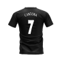 Manchester United 1998-1999 Retro Shirt T-shirt - Text (Black) (Cantona 7)