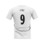 Manchester United 1998-1999 Retro Shirt T-shirt - Text (White) (Cole 9)