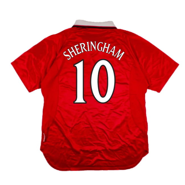 Manchester United 1999-2000 Champions League Home Shirt (XXL) (Excellent) (Sheringham 10)