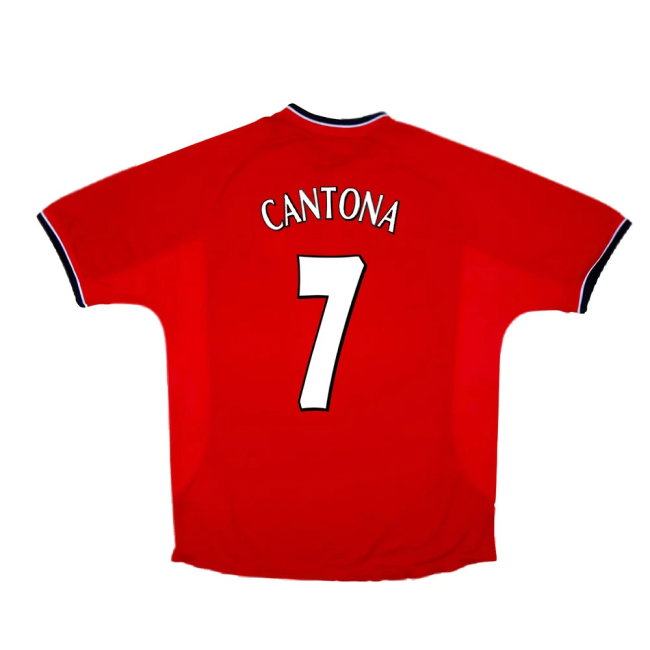 Manchester United 2000-02 Home Shirt (S) (Very Good) (Cantona 7)