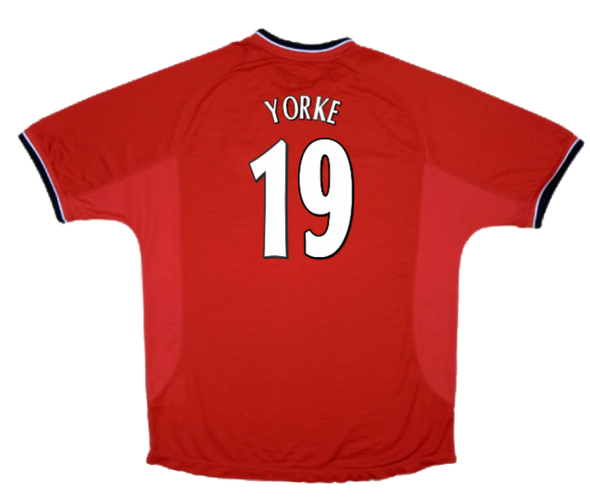 Manchester United 2000-02 Home Shirt ((Excellent) XXL) (Yorke 19)