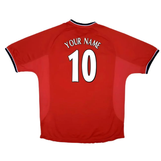 Manchester United 2000-02 Home Shirt ((Excellent) XXL) (Your Name)