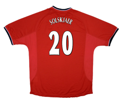 Manchester United 2000-02 Home Shirt ((Very Good) XL) (SOLSKJAER 20)