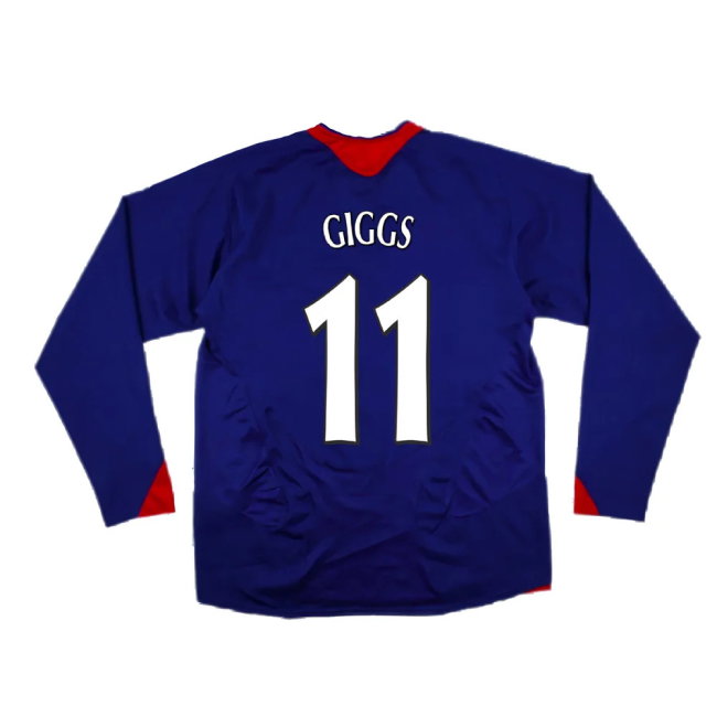 Manchester United 2005-06 Long Sleeve Away Shirt (M) (Excellent) (GIGGS 11)